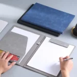 A4 Leather Padfolio Portfolio Folder Magnetic Clipboard Business Executive Folders Documents Holder Organizer Office (New)