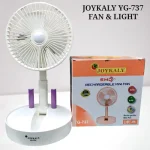 JOYKALY YG-737 AC/DC Rechargeable Lithium Battery Foldable & Movable Table Fan With