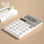 Deli NS042 Business Calculator 12 Bits Large Button Dual Power Supply for Office and Study (New)