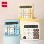 Deli TE36 Mechanical Calculator with 12-Digit Large LCD Desktop Display (New)