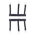 two piecs men elastic great belt Sock shirt stay holder