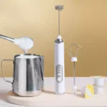 3-in-1 Rechargeable Electric Milk Coffee Frother Handheld Stainless Steel Whisk Egg Beater Foam Mixer (New)