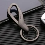 JOBON ZB-197 Car Waist Hanging Keychain Double Ring Metal Keychain (New)