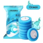 Bathroom Plastic Replacement Disposable Toilet Cleaning Brush Heads (New)
