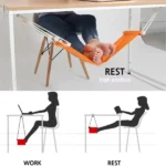 Portable Desk Swing Footrest Rest Mat Hammock for Home, Outdoor & Office Tables (New)