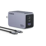 UGREEN Nexode Pro 100W 3-Port GaN Compact Fast PPS Wall Charger with USB-C to USB-C Cable -(X757) (New)