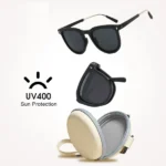 Foldable Sunglasses UV400 Sun Protection Folding Outdoor Travel Sunglass (New)
