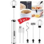 Whisk Rechargeable Handheld Electric Coffee Milk Frother (New)