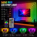 Bluetooth USB RGB LED Strip Lights 5050 with Remote (New)