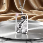 Customized Necklace Personalized Photo Custom 3D Crystal Photo Necklace (New)