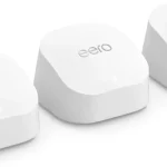 Amazon eero 6 mesh wifi system - Supports internet plans up to a Gigabit Coverage up to 4500 sq ft Connect 75 devic (New)