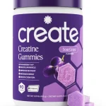 Create Creatine Monohydrate Gummies for Women and Men Sour Grape 90ct NSF Certified for Sport Third Party Tested Mad (New)