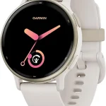 Garmin vÃ­voactiveÂ® 5 Health &amp Fitness GPS Smartwatch 42mm Ivory 24/7 Health Monitoring Built-In Sports Apps Sleep C (New)
