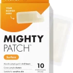 Hero Cosmetics Mighty Patch Surface Large Acne Pimple Patches 10 Ct Multi-Blemish Acne Spot Patch For Cheek Forehead (New)