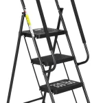 HBTower Step Ladder with Handrails 4 Step Ladder with Attachable Tool Bag Anti-Slip Wide Pedal for Home Kitchen Pantry (New)