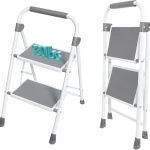 OLIXIS 2 Step Ladder 330lbs Capacity Heavy Duty Sturdy Step Stool Portable Stepping Stool with Anti-Slip Pedal &amp Comfor (New)