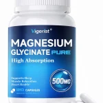 Magnesium Glycinate 500mg High Absorption Sleep Calm &amp Muscle Support Chelated Magnesium Glycinate Supplement for Rel (New)