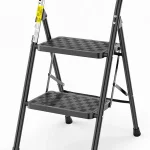 HBTower 2 Step Ladder Step Stool for Adults 2 Step Ladder Folding Step Stool with Wide Pedal Ergonomic Design (New)
