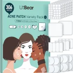 LitBear Large Pimple Patches for Face &amp Body 7 Sizes 306 Counts Big Acne Patches for Chin Cheek Forehead Nose Neck (New)