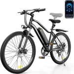 HopCycle Electric Bike 26&quot Tire with 1500W Peak Motor Up to 80 Miles Range Removable Battery APP Control 7-Speed  a (New)