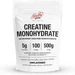 HEARTHY FOODS Creatine Monohydrate Micronized Powder 500G - 100 Servings 5000mg Per Serving 5g - for Men &amp Women Muscle (New)
