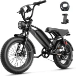 Jasion YR20 &amp Pro Electric Bike3000W PeakMax 80-90 Miles5 Riding Modes 48/52V 20AH Battery E BikeUp to 32-38MPHDual (New)