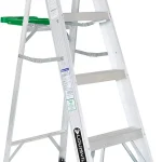 Louisville Ladder 4 ft Aluminum Step Ladder AS4004 Type II 225 lbs Aluminum Step Ladder lightweight (New)