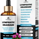 Lymphatic Drainage Support Drops - 10-in-1 Herbal Supplement Blend Complex with Burdock Dandelion Elderberry - 1 fl oz (New)