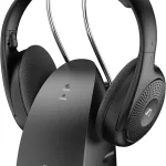 Sennheiser RS 120-W On-Ear Wireless Headphones Transmitter/Charger Combo (New)