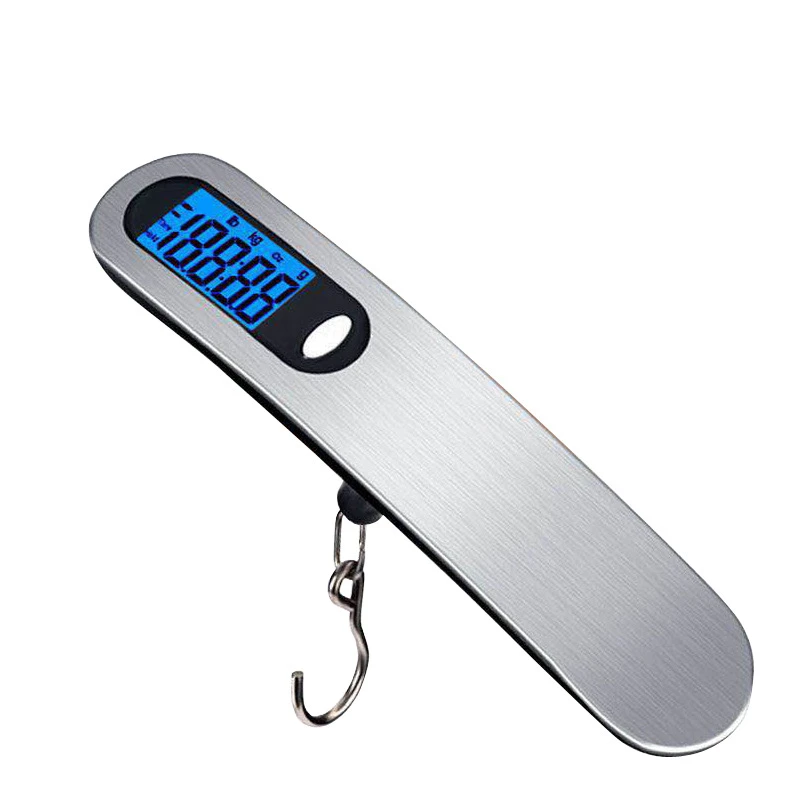 S032a97a6adf049bfa68e70d5e59c5221l Small Portable Scale Digital LCD Display 110lb 50kg Electronic Luggage Hanging Suitcase Travel Weighs (New) - Image 1