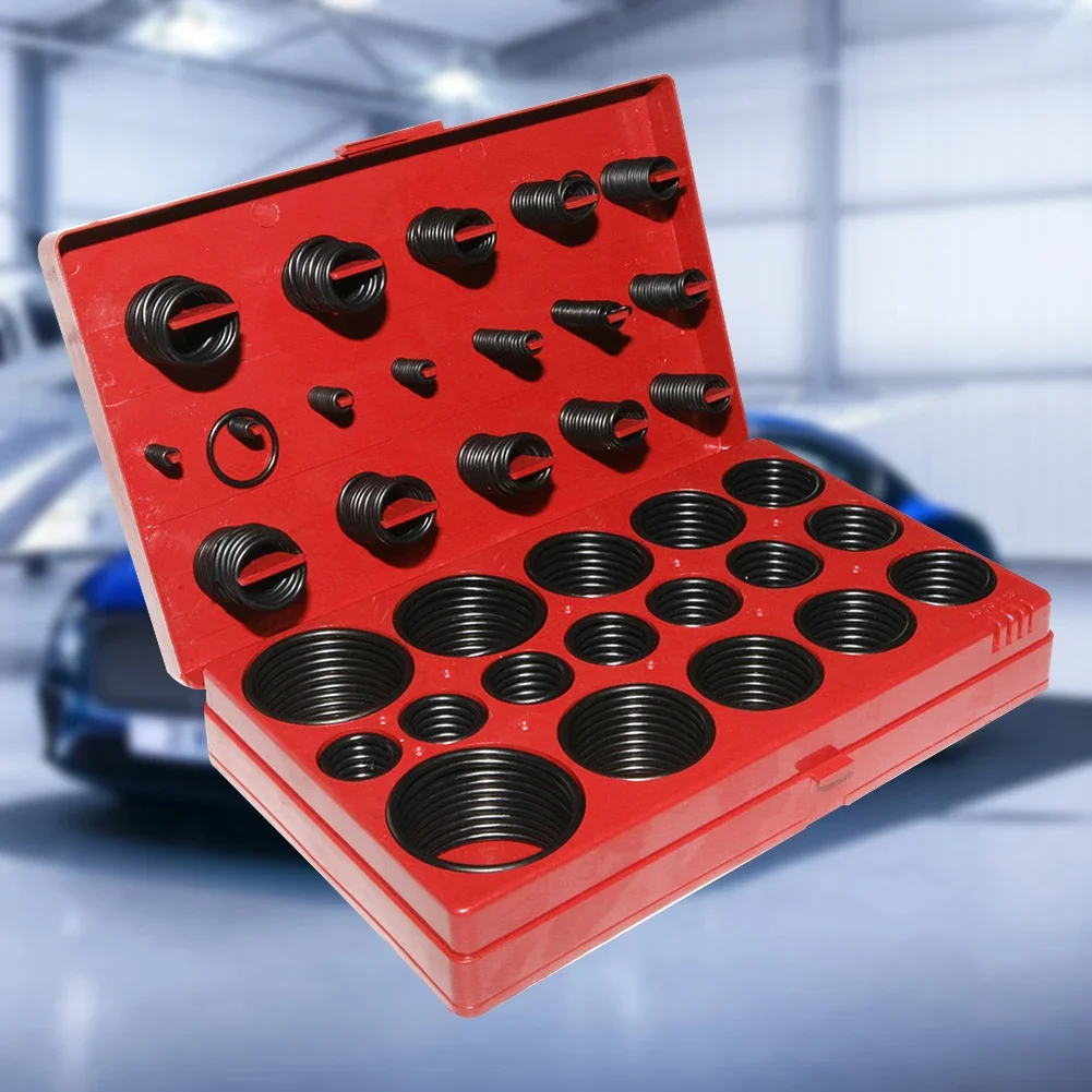 S08bfd081c39d4c669e83f5e5daf8bcdet Car O Ring Seal Assortment Set Kit Universal Auto O Shape Sealing Ring for (New) - Image 1