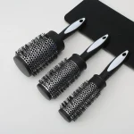 Round Curling Roller Comb Hair Styling Nylon Brush Thermal Aluminum Tube Barrel Hair (New)
