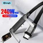 2 in 1 PD240W 65W Type C To Type C Fast Charging Foldable Bracket (New)