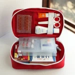Health Medicine First Aid Kit Oxford Cloth Portable Travel Storage Emergency Kit Tote (New)