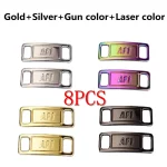 8 AF1 Diamond Shoe Charms Fashion Laces Buckle Quality Metal Shoelaces Decorations Chapa (New)
