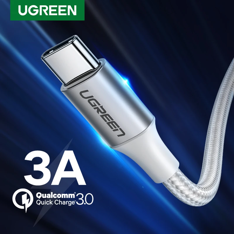 S1cfc9512ffb6420ea4dff63d8130be34M UGREEN 3A USB Type C Cable For Realme Xiaomi Samsung S21 Fast Charging (New) - Image 1