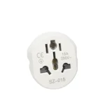 Universal Travel Adapter Converter 16A 250V Korea EU Plug 2 Round Socket High (New)