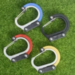 Multifunctional Hybrid Gear Clip Carabiner 360 Degree Rotating Hook Strong Buckle Camping Hiking (New)