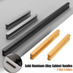 Modern Solid Aluminum Alloy Cabinet Handles with Screws,Simple Furniture Door Handle,Kitchen Cupboard Knob,Wardrobe (New)