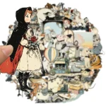 50 Fun Comics Retro Character Graffiti Stickers DIY Luggage Skateboarding Motorcycle Notebook Waterproof (New)