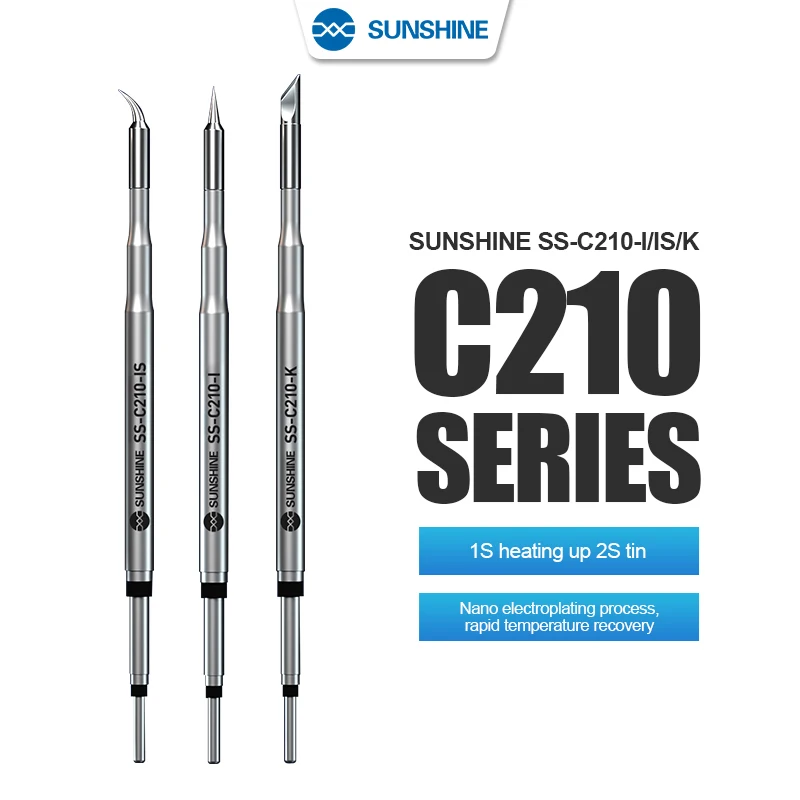 S2adf4c87fcb24c03a27d673045cb87e4D C210 Integrated Soldering Iron Tip S210 Heating Core Efficient Heat (New) - Image 1