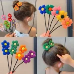 1 SET Fashion Cute Flowers Hairband For Women Girls Hair Rope Hair Accessories (New)