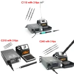 GVM 200W Soldering Station With Electric Soldering Iron T115/T210/T245 /T12 (New)