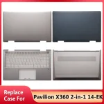 Replace New For HP Pavilion X360 2-in-1 14-EK Series Laptop LCD Back Cover Upper Palmrest Cover Bottom Case Housing (New)