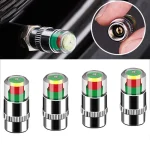Cars Tire Air Pressure Monitor Alert 4 set Indicator Tire Valve Cap Gauge Car (New)