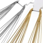 5 Stainless Steel Snake Necklaces Chain With Lobster Clasp 45 5cm Links for DIY (New)