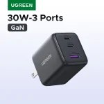 ã€US Plugã€‘UGREEN 20W 30W GaN Charger Mini PD 3 USB C Phone Charger (New)