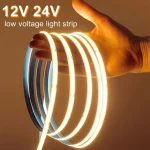 5M 10M Per Roll COB LED Strip DC12V 24V 8mm LED Lights for (New)