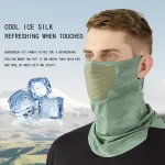 Sunscreen Face Mask Breathable Mesh Neck Gaiter Mask Scarf Ice Silk Outdoor Mask (New)