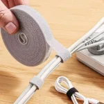 1 5M Cable Organizer Cable Management Wire Winder Tape Earphone Mouse Cord Management Ties (New)